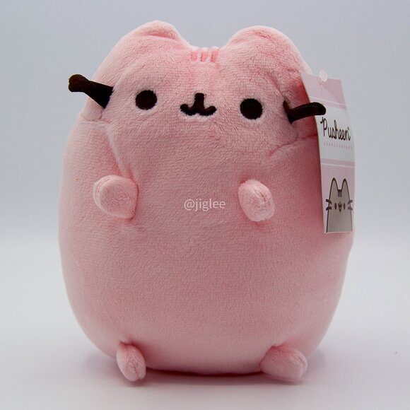 5" Pusheen Pink Cat with Pink Stripe / Spin Master Plush Toy Stuffed Animal BNWT - Picture 1 of 4